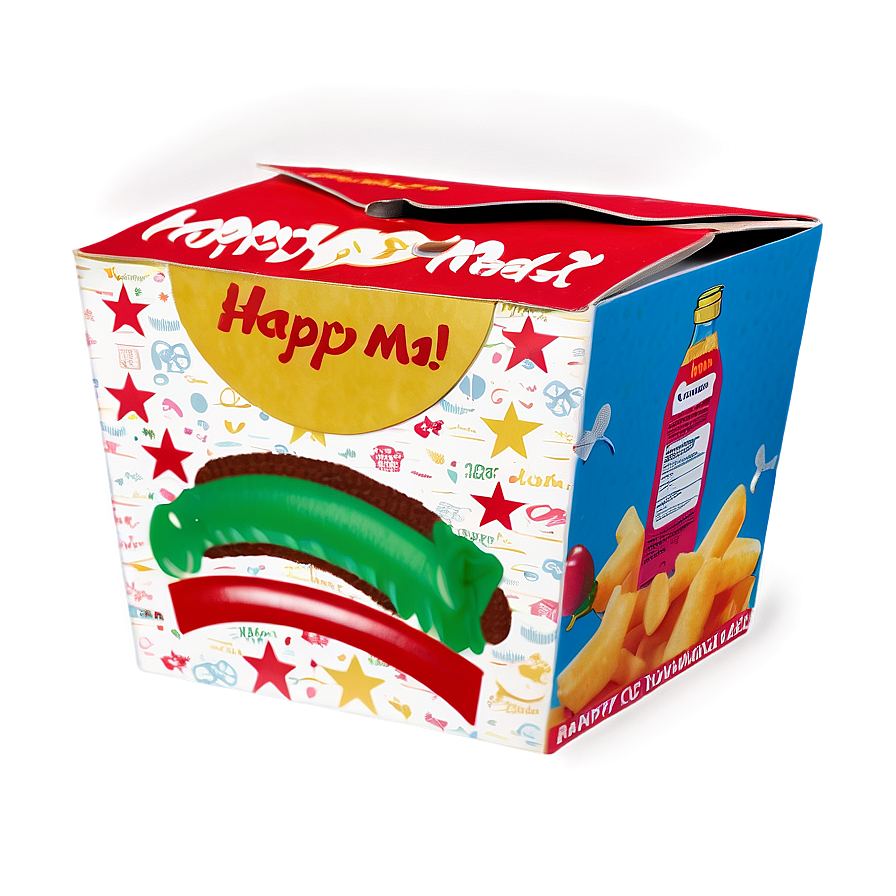 Vintage Happy Meal Box Look Png 22