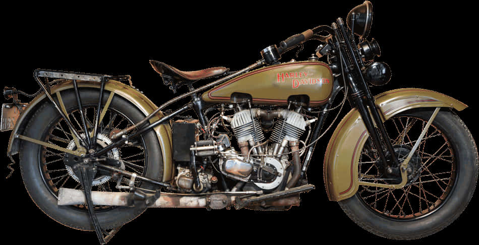 Vintage Harley Davidson Motorcycle