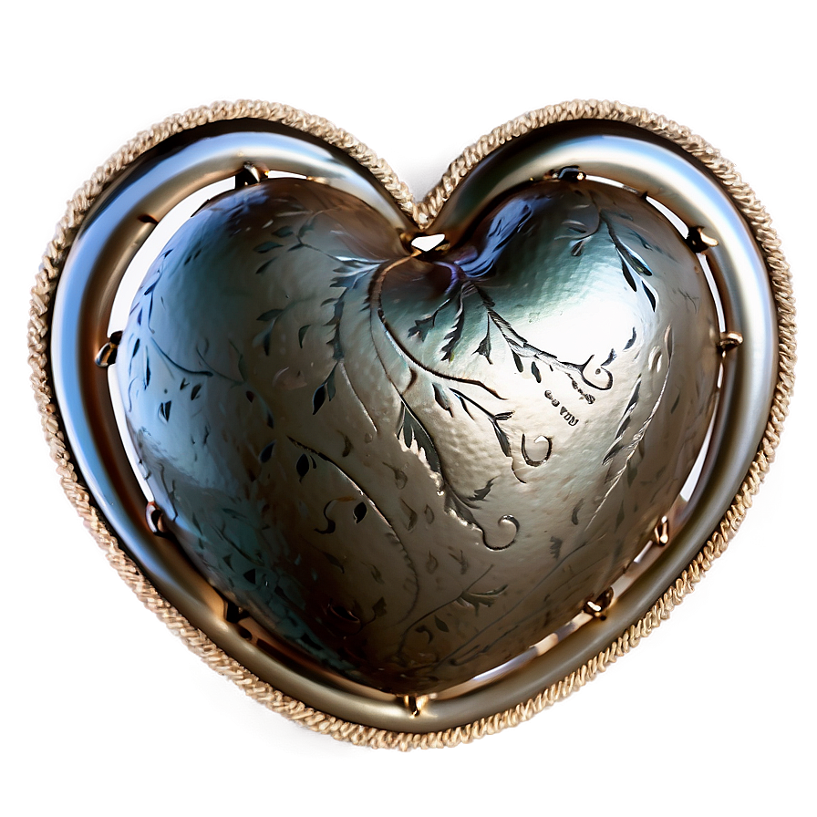 Vintage Heart Clipart Style Png 2