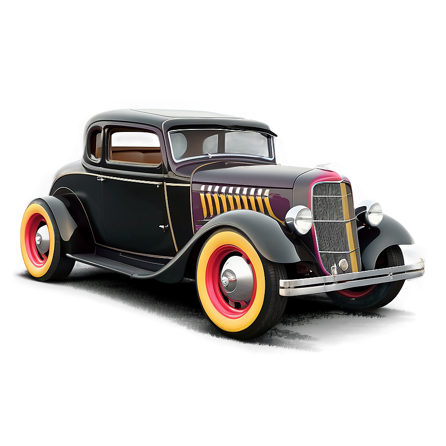 Vintage Hot Rod Design Png 06252024