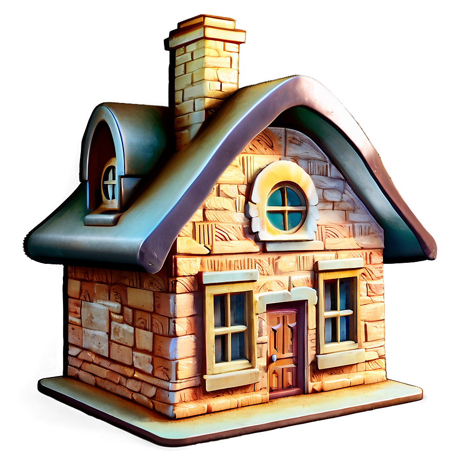 Vintage House Icon Png 05252024