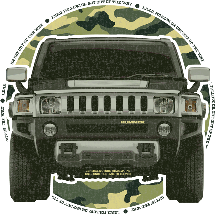 Vintage Hummer Camouflage Graphic