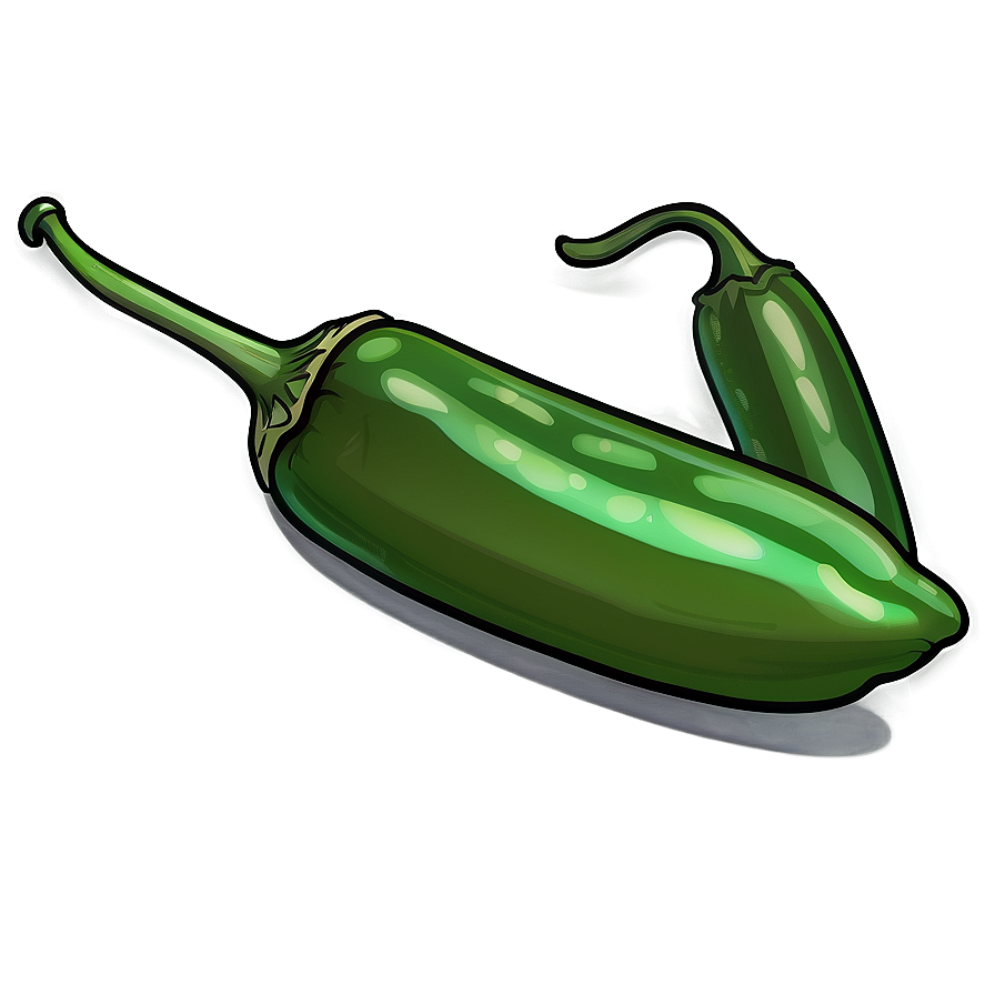 Vintage Jalapeno Illustration Png Bba