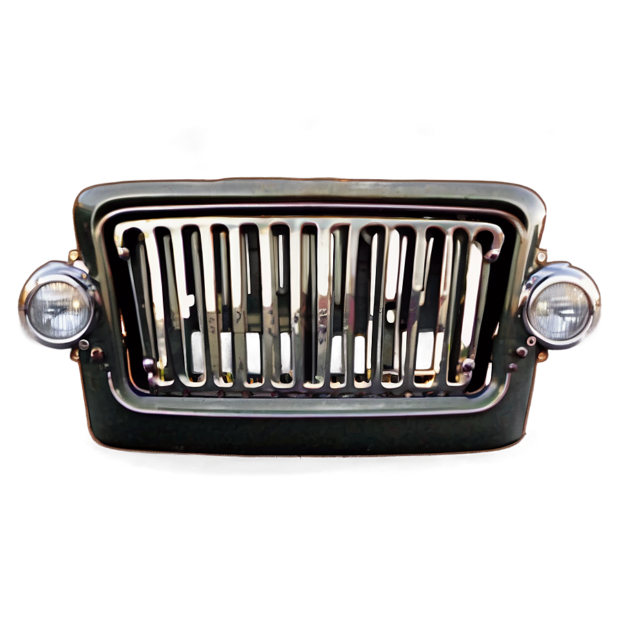 Vintage Jeep Grill Png Aqa