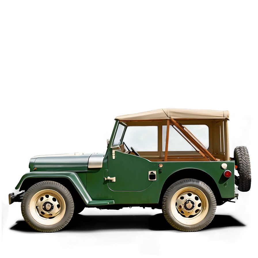 Vintage Jeep Side View Png 40