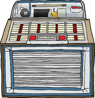 Vintage Jukebox Illustration