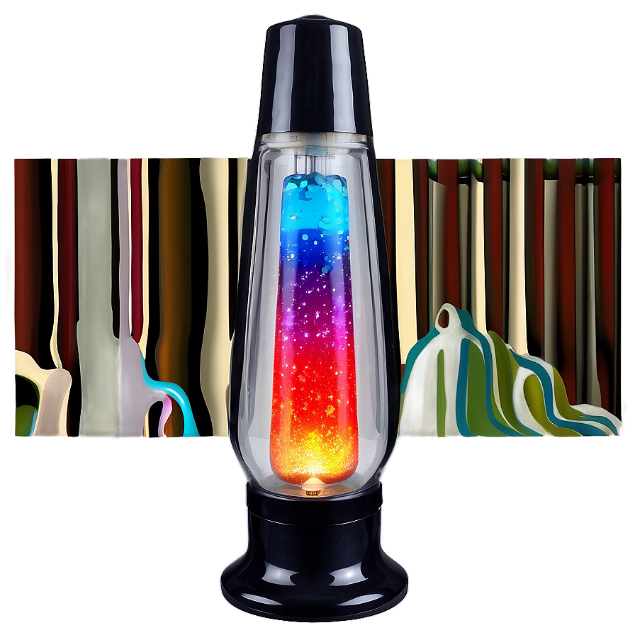 Vintage Lava Lamp Design Png 30