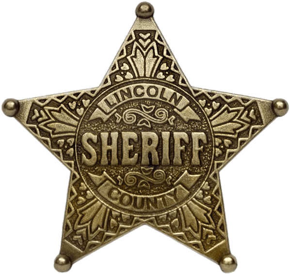 Vintage Lincoln County Sheriff Badge