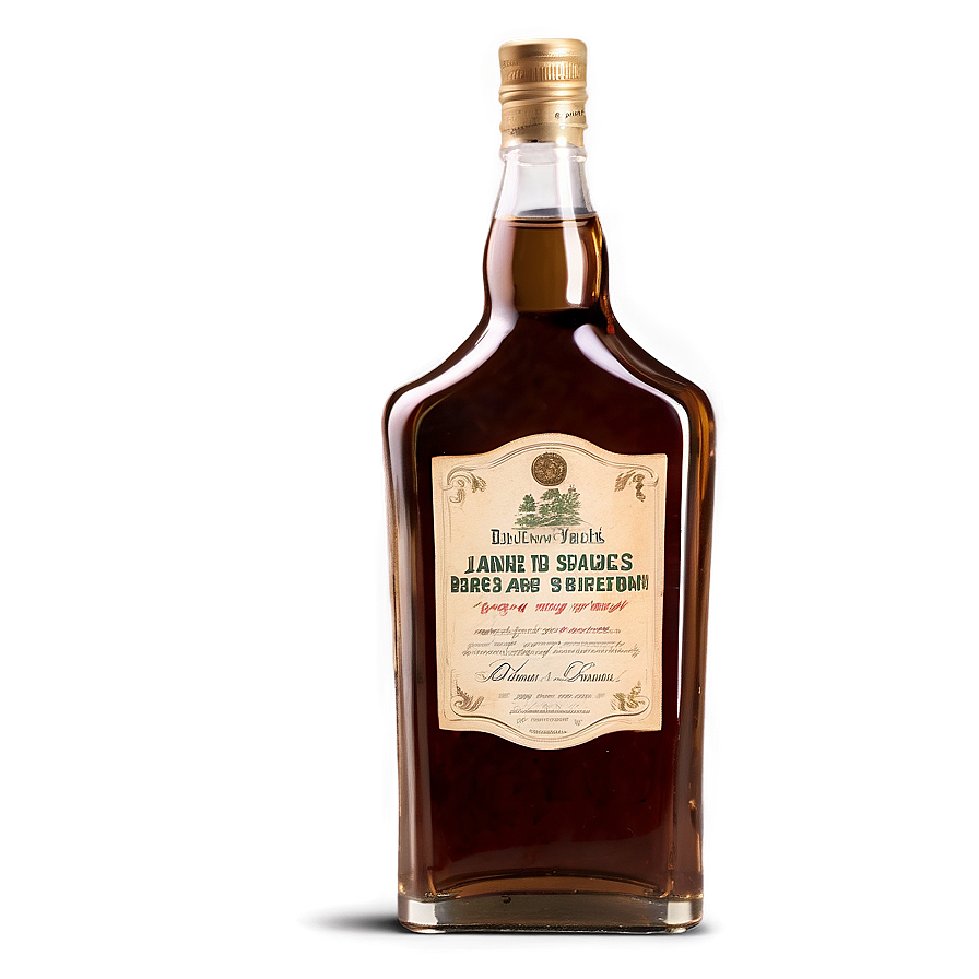 Vintage Liquor Bottle Png Neq63