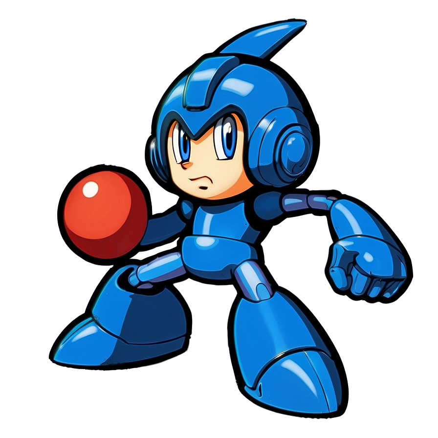 Vintage Mega Man Artwork Png Uwe