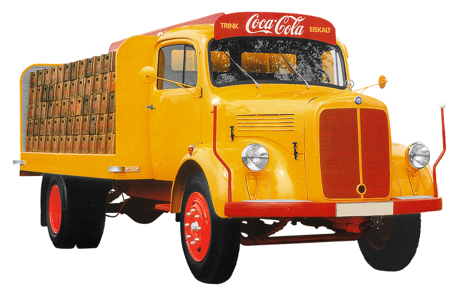 Vintage Mercedes Coca Cola Truck