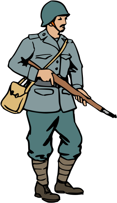 Vintage Military Soldier Illustration