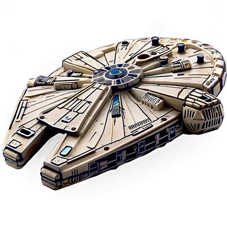 Vintage Millennium Falcon Toy Png Nlj