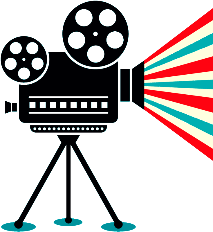 Vintage Movie Camera Illustration