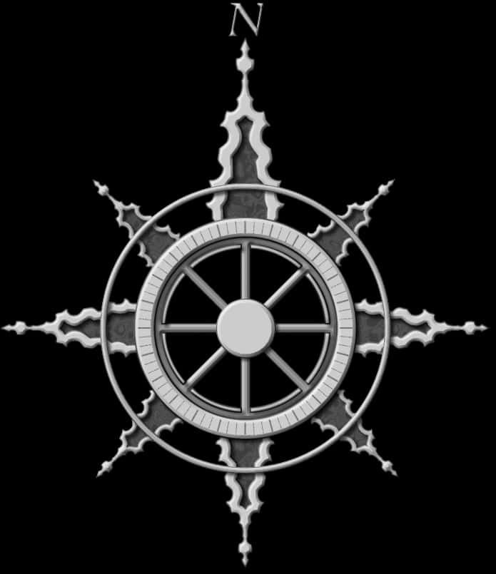 Vintage Nautical Compass Design