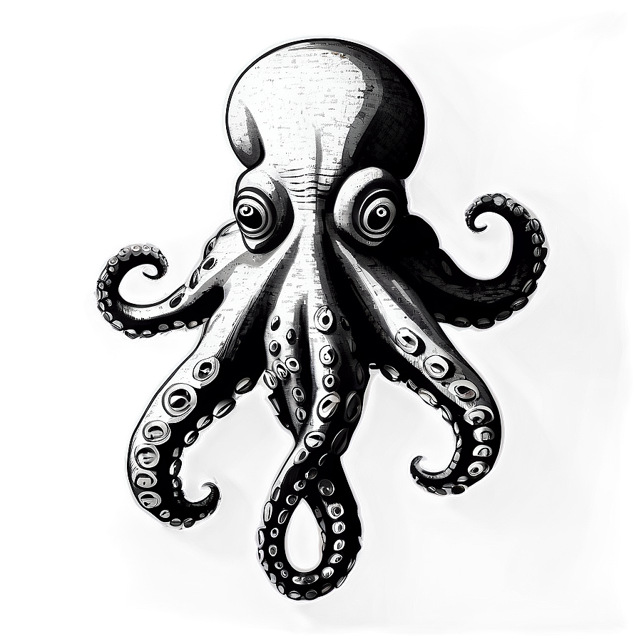 Vintage Octopus Sketch Png Ewa85