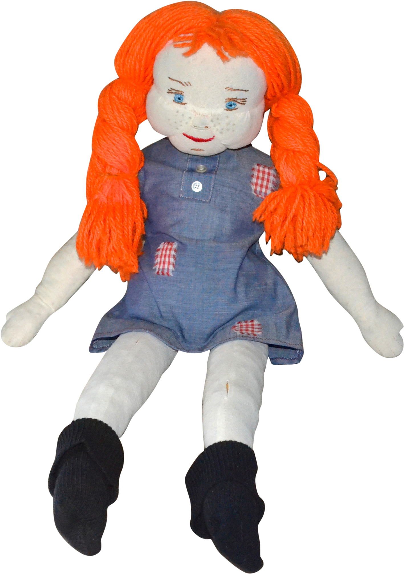 Vintage Orange Haired Rag Doll