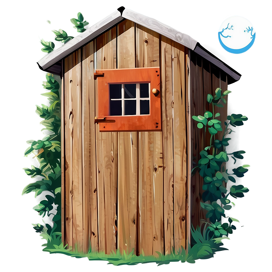 Vintage Outhouse Illustration Png 92