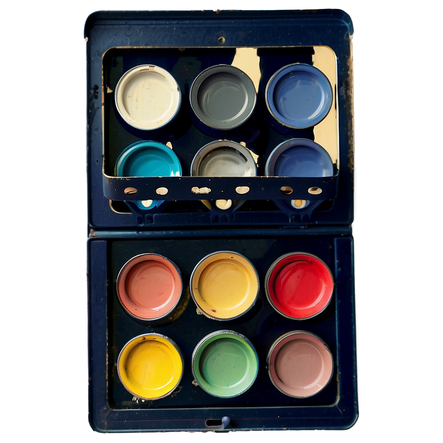 Vintage Paint Palette Png 28