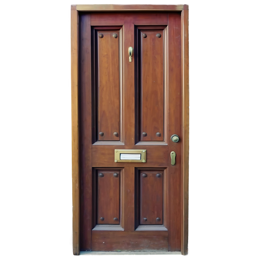 Vintage Panel Door Png 05042024