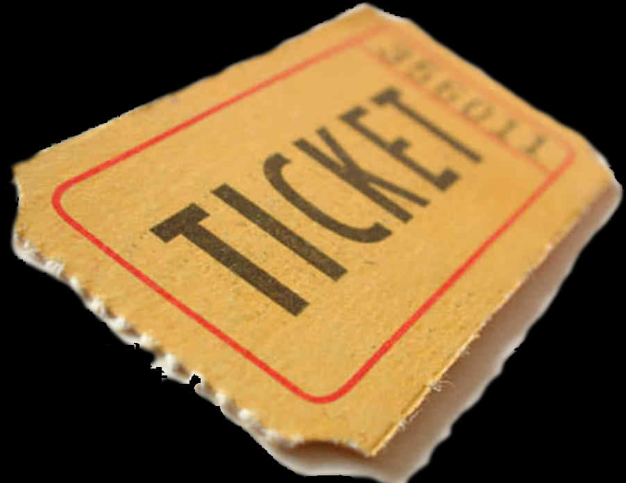Vintage Paper Ticket