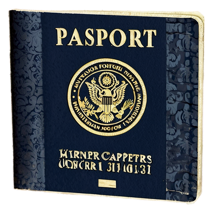 Vintage Passport Layout Png Nxh