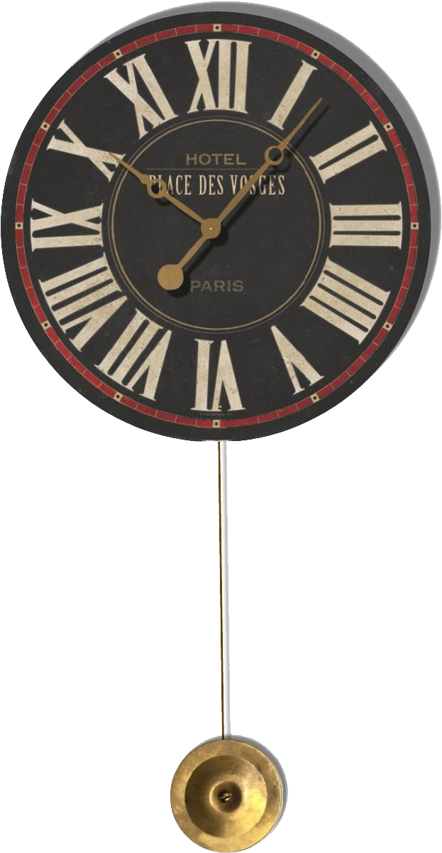 Vintage Pendulum Clock Face