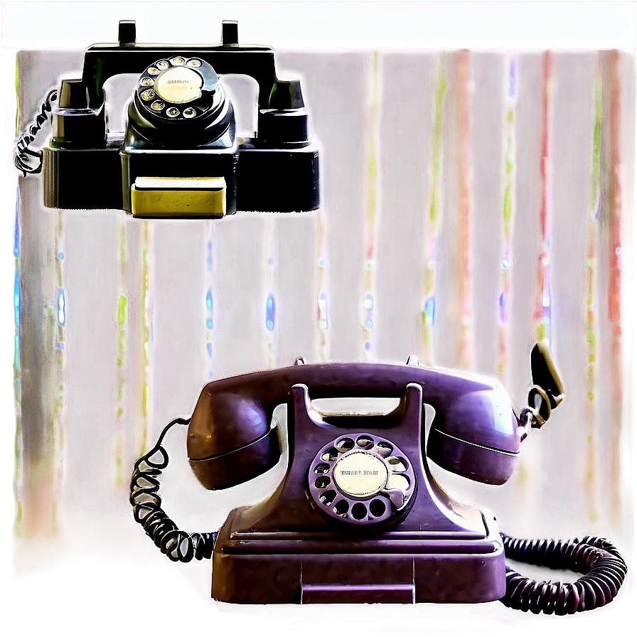 Vintage Phone Collection Png Wfv