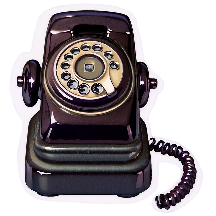 Vintage Phone Logo Png Gsw