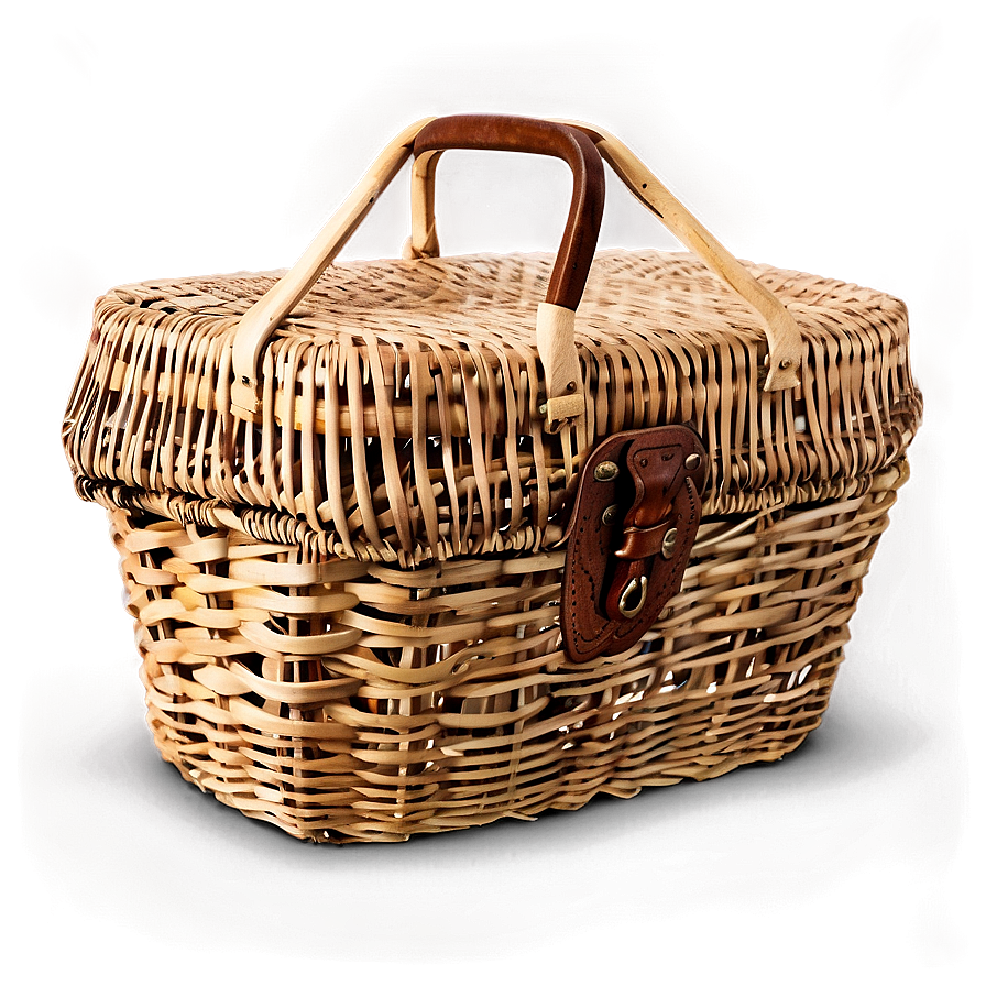 Vintage Picnic Basket Png 06122024