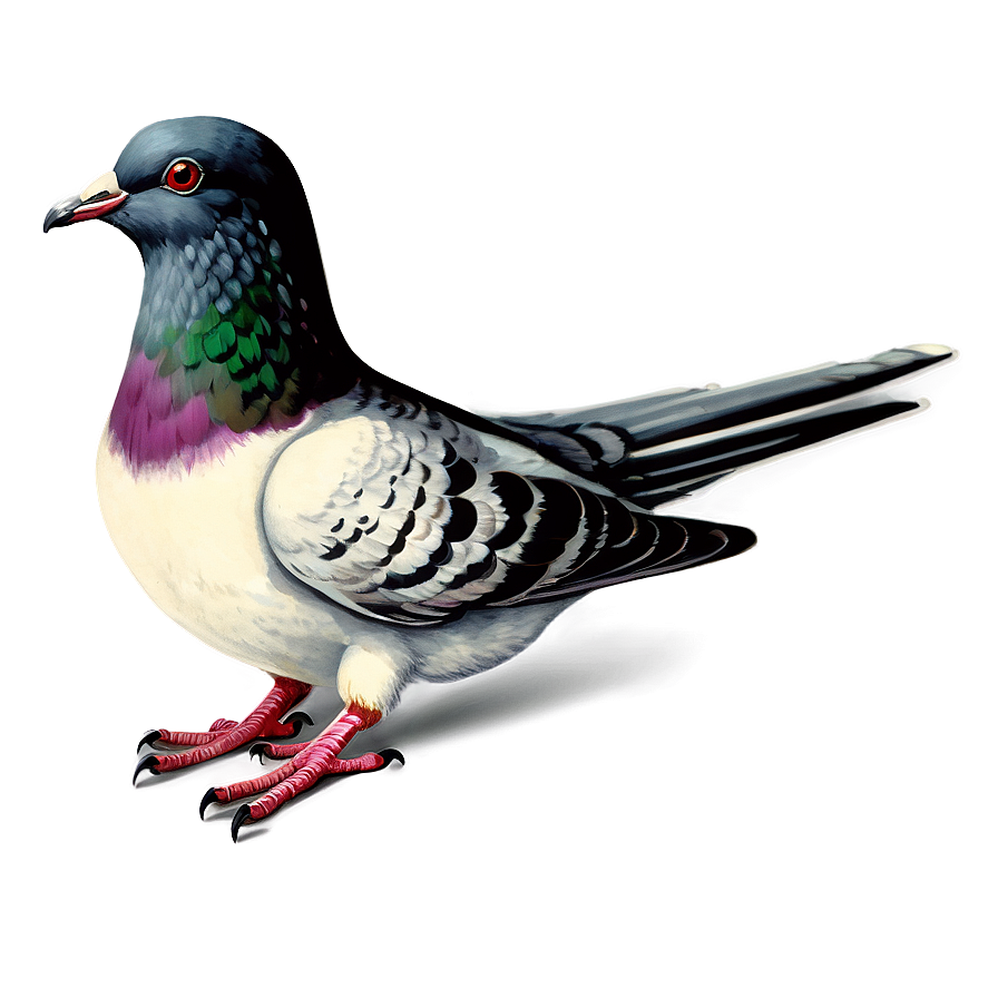 Vintage Pigeon Illustration Png 61