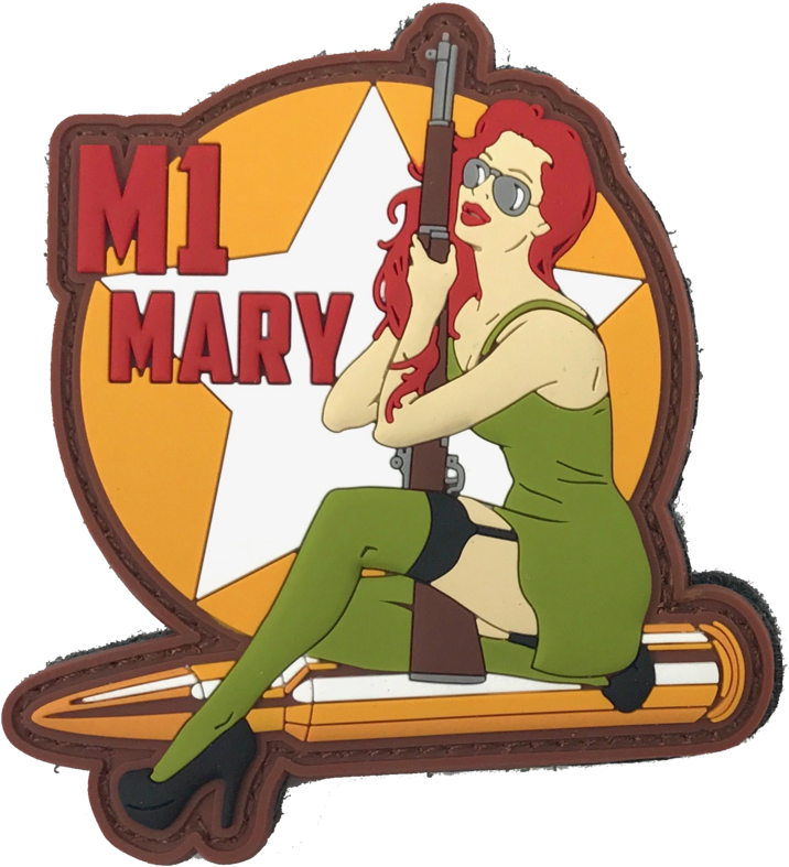 Vintage_ Pinup_ M1_ Mary_with_ Rifle
