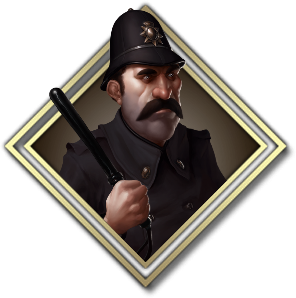 Vintage Police Officer Illustration