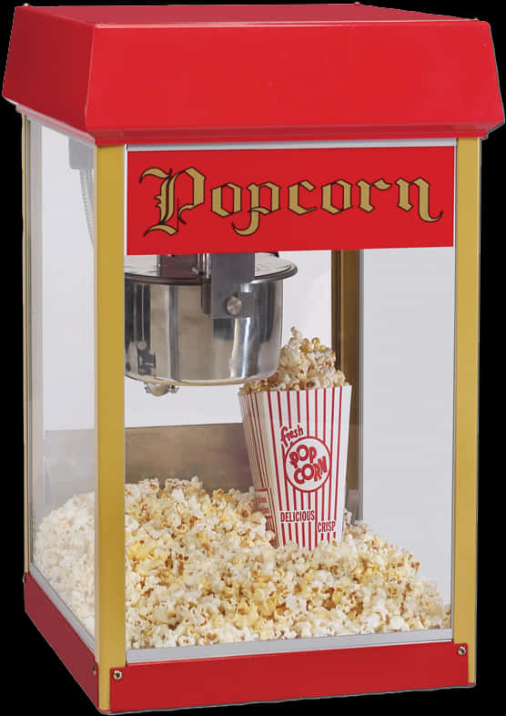 Vintage Popcorn Machine Clipart