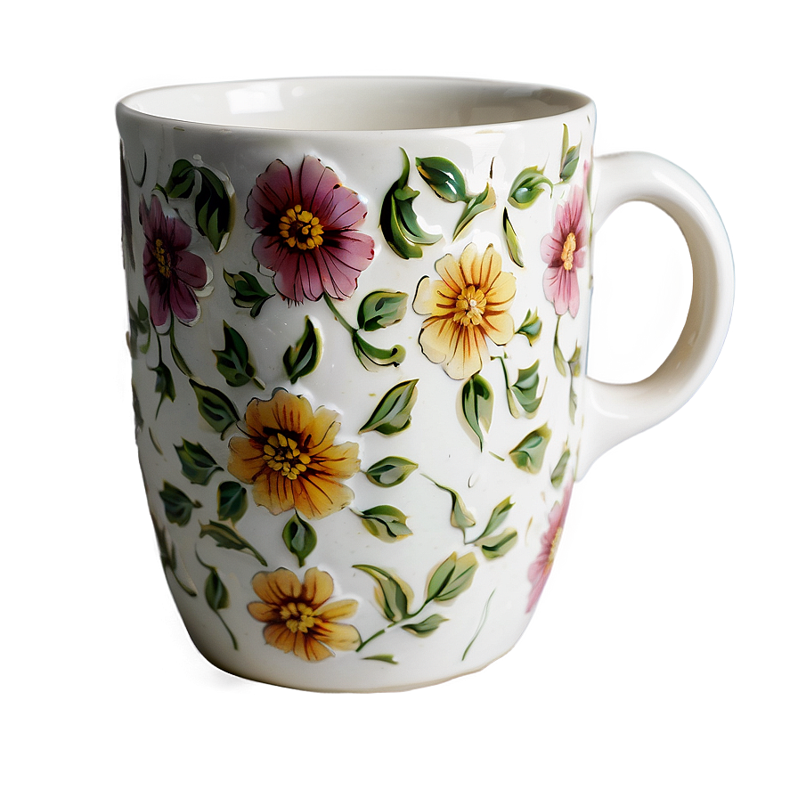 Vintage Porcelain Mug Png 05242024