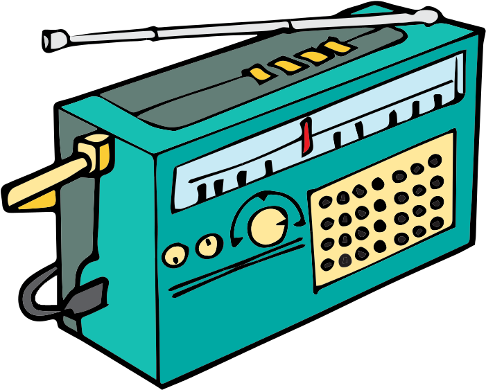 Vintage Portable Radio Illustration