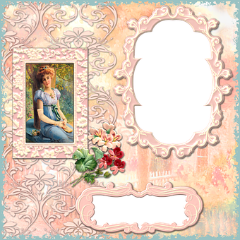 Vintage Portrait Frame Template