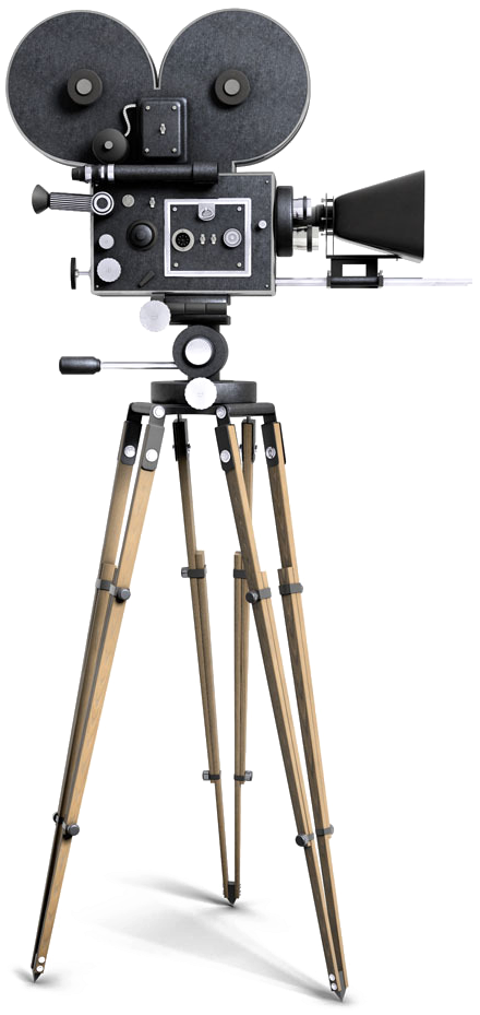 Vintage Professional Video Cameraon Tripod