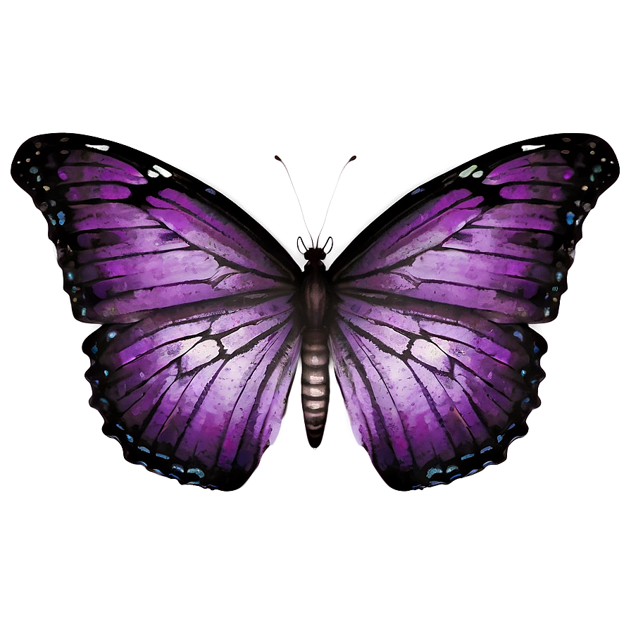 Vintage Purple Butterfly Png Ktq44