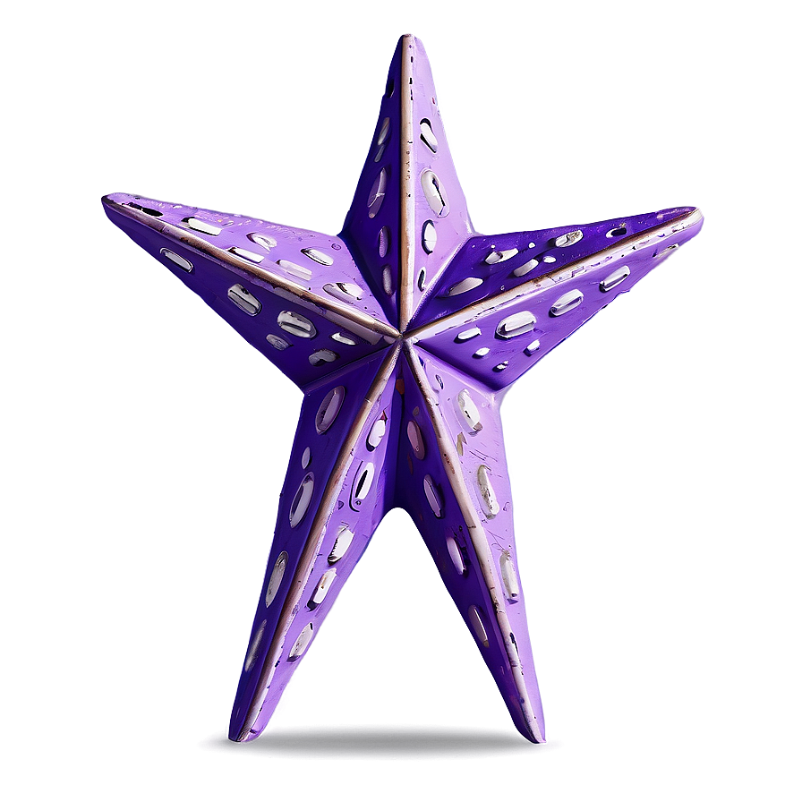 Vintage Purple Star Png 50