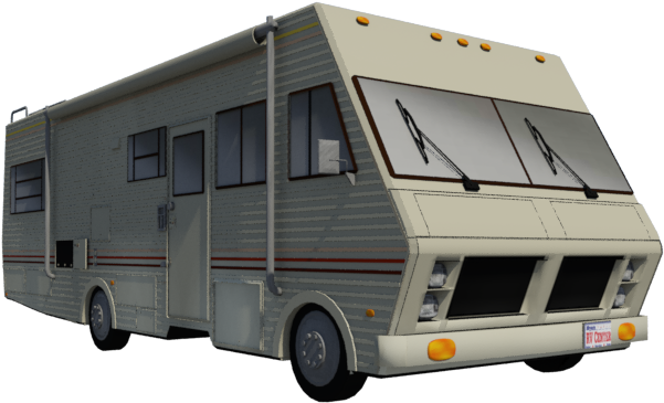 Vintage Recreational Vehicle3 D Model