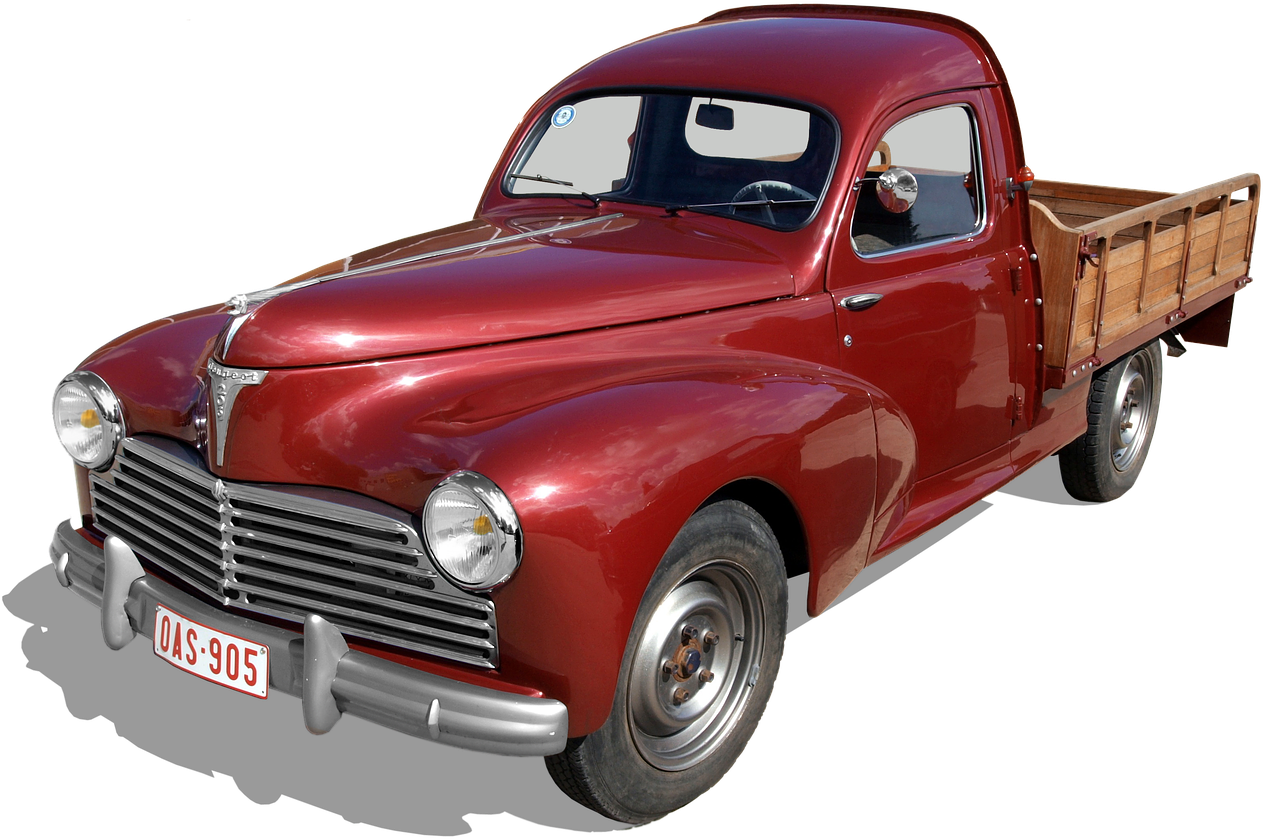 Vintage Red Pickup Truck