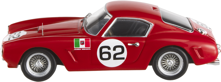 Vintage Red Triumph Racecar Model