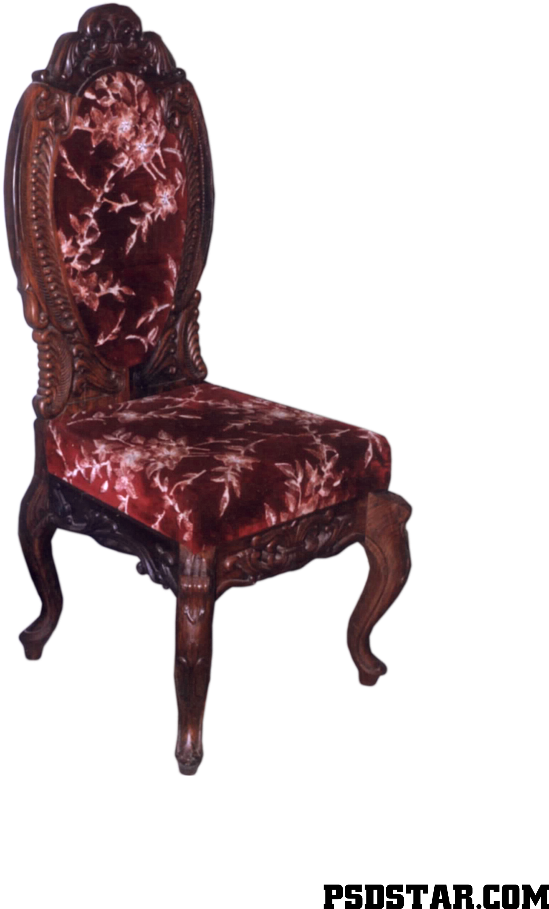 Vintage Red Velvet Chair P S D