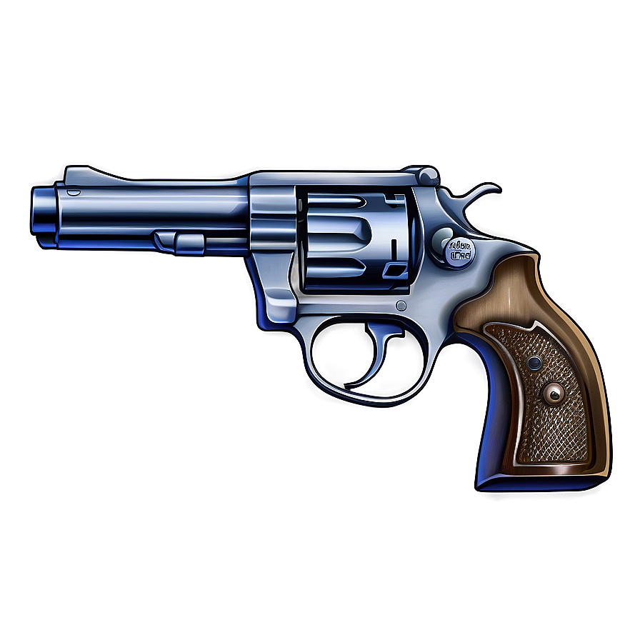 Vintage Revolver Illustration Png Mdn