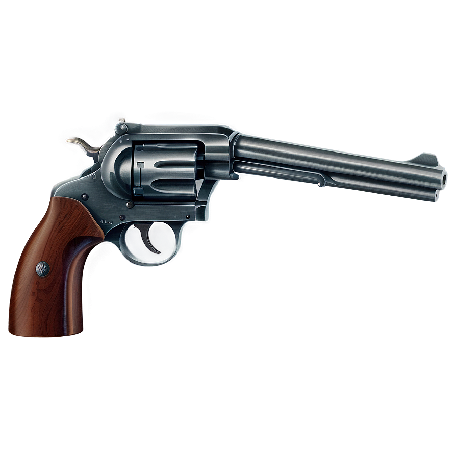 Vintage Revolver Illustration Png Mle98