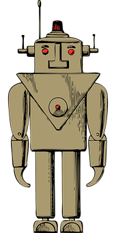 Vintage Robot Illustration