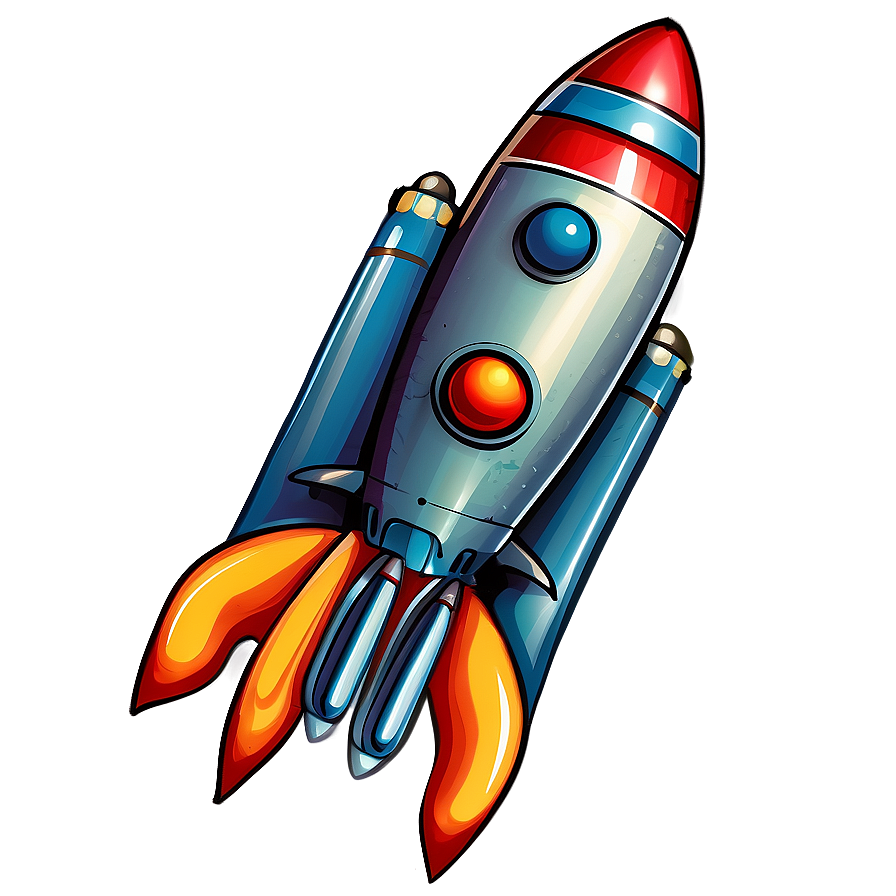 Vintage Rocket Png Mkl