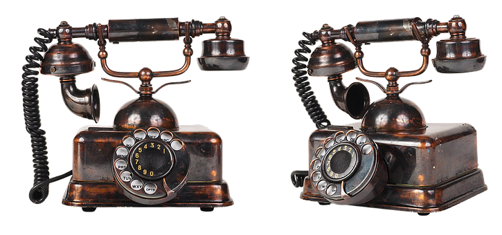 Vintage Rotary Telephone Set