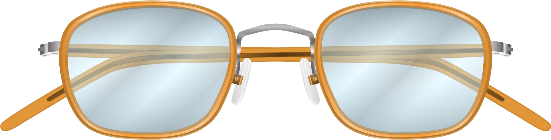 Vintage Round Eyeglasses Transparent Background